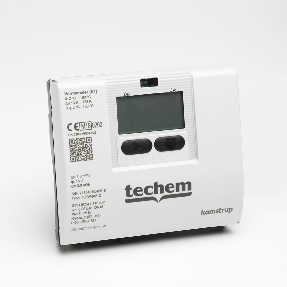 Techem Multical 403 Kamstrup Energimåler Returløb